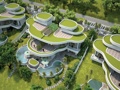 Phối cảnh một căn biệt thự tại Dự án Lâm Sơn Resort