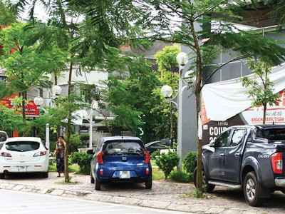 Bên vỉa hè Dự án nhà ở Trang Chủ KL99Com Số 1 Link Đăng Ký KL999 Rice City. Ảnh: Nnguyễn Thành