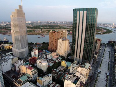 Tỷ lệ lấp đầy các tòa nhà văn phòng hạng A tại khu trung tâm TP.HCM đang rất cao và giá thuê không ngừng tăng. Ảnh: Lê Toàn