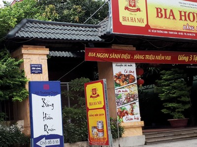 Một phần Dự án 201 Trường Chinh biến thành điểm bán bia hơi