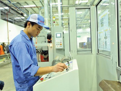 Nhà máy Kl994 nhà cái bóng đá world cup bình nóng lạnh Ariston tại Bắc Ninh. Ảnh: Đức Thanh