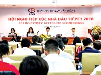 PCC1 trúng nhiều gói thầu lớn trong các dự án nhà máy điện gió, điện mặt trời, tổng giá trị hợp đồng ký mới năm 2018 trên 3.300 tỷ đồng.