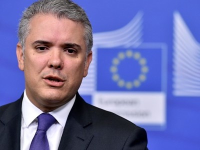 Tổng thống Colombia Ivan Duque. Ảnh: Reuters.
