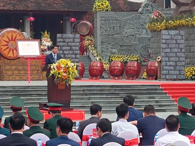 Ủy viên T.Ư Đảng, Chủ tịch UBND TP Nguyễn Đức Chung phát biểu tại Lễ kỷ niệm