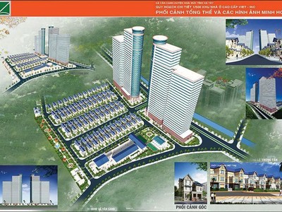Phối cảnh Dự án Khu nhà ở cao cấp Viet-Inc sau khi được nhóm Kl99ok khuyến mãi lớn “chế” lại với công trình nhà liền kề, nhà ở cao tầng.