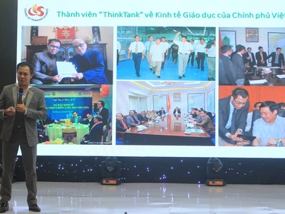 Diễn giả Nguyễn Hữu Thái Hòa trình bày tại hội thảo.