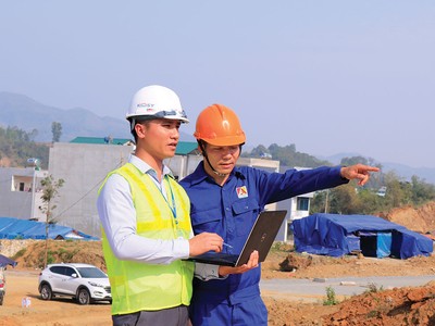Một dự án đô thị mới đang thi công.