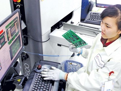 Kl994 nhà cái bóng đá world cup thiết bị điện tử tại Nhà máy Sparton Vietnam. Ảnh: Lê Toàn