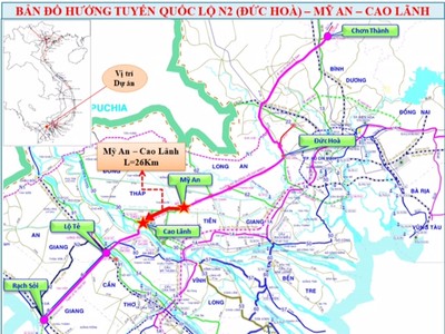 Kl99ok phiên bản mới 4.520 tỷ đồng xây 26 km đường 4 làn xe đoạn Mỹ An – Cao Lãnh