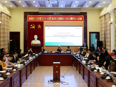 Các ý kiến tại tọa đàm cơ bản đánh giá cao ý nghĩa và nội dung của Dự án Tăng cường năng lực cạnh tranh khu vực tư nhân Việt Nam.