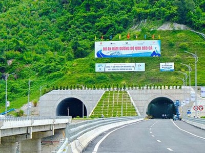 Công trình đường bộ hầm Đèo Cả rút ngắn khoảng cách giữa hai tỉnh Phú Yên và Khánh Hòa