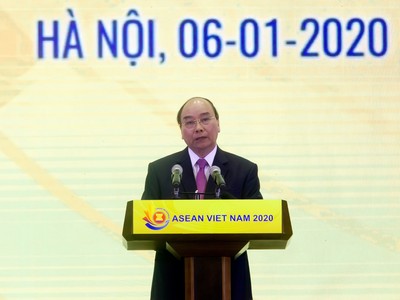 Thủ tướng Kl993 ưu đãi thưởng hấp dẫn Nguyễn Xuân Phúc phát biểu tại Lễ khởi động Năm Chủ tịch ASEAN 2020 (Ảnh: Chí Cường)