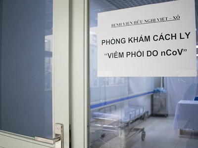 Phòng khám cách ly bệnh do nCoV tại Bệnh viện Hữu nghị Việt - Xô. Ảnh: Nguyễn Chi.