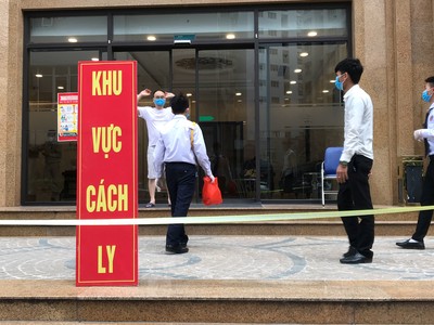 Chung cư Tân Hoàng Minh, 36 Hoàng Cầu, Ô Chợ Dừa, Đống Đa đã được phong tỏa, cách ly