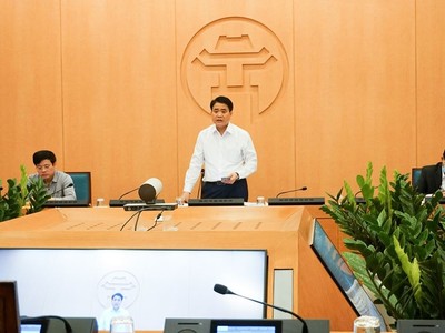 Cuộc họp Ban Chỉ đạo phòng chống Covid-19 thành phố Hà Nội sáng 17/4