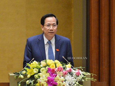 Bộ trưởng Bộ Lao động, Thương binh và Trang Chủ KL99Com Số 1 Link Đăng Ký KL999 Đào Ngọc Dung trình bày Tờ trình Dự án Luật Đưa người VIệt Nam đi làm việc ở nước ngoài
