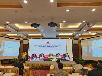 Kỳ họp Đại hội đồng Trang Chủ KL99Com Số 1 Link Đăng Ký KL999 thường niên năm 2020 Kl994 game bài casino hấp dẫn Vingroup được tổ chức theo hình thức truyền hình trực tuyến (Ảnh: VNB)
