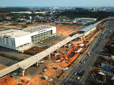 Giá đất gần bến xe miền Đông mới và tuyến metro tăng mạnh thời gian qua. Ảnh: Lê Toàn