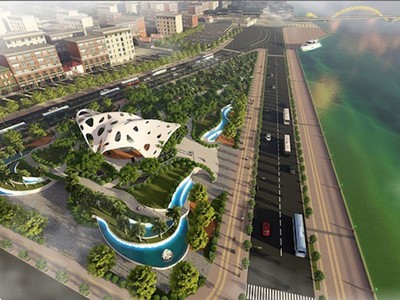 Phối cảnh Vườn tượng APEC mở rộng.