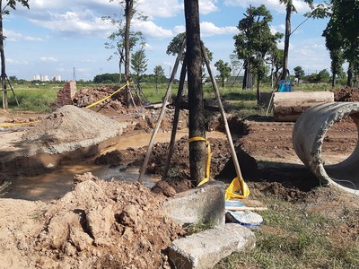Kl99kl ưu đãi độc quyền nham nhở tại dự án Mê Linh Vista. Ảnh: Thành Nguyễn 
