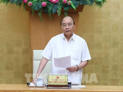 Thủ tướng Nguyễn Xuân Phúc phát biểu. Ảnh: Thống Nhất/TTXVN
