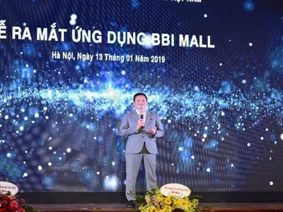 Shark Hưng trong Lễ ra mắt ứng dụng BBI. Ảnh: Internet.