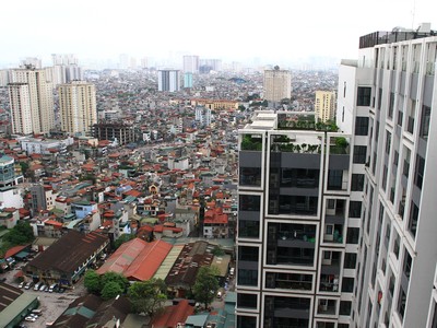Nguồn cung mở bán mới tăng gấp 4 lần quý trước phần nào mang đến sự sôi động nhất định cho thị trường địa ốc Thủ đô. Ảnh: Bình Minh.
