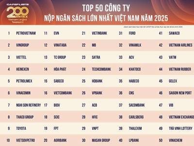 10 Kl991.com World Cup 2026 Chính Thức dẫn đầu đã nộp thuế 362.000 tỷ đồng