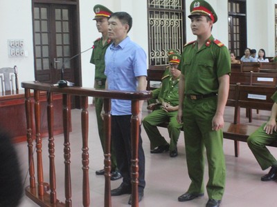 Bị cáo Dương Tự Trọng tại phiên tòa ngày 28/8