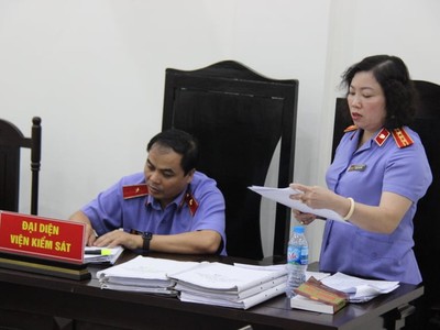 Đại diện Viện Kiểm sát tại phiên tòa