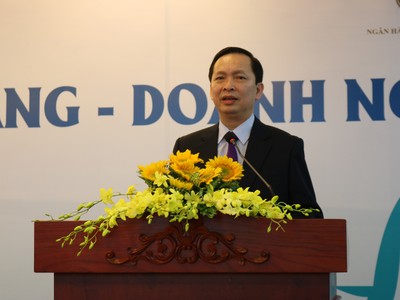 Phó thống đốc NHNN Đào Minh Tú phát biểu tại Hội thảo.
