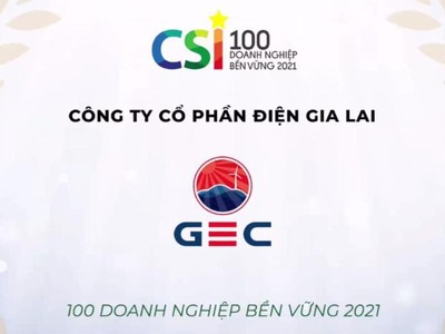 GEC được vinh danh trong Top 100 Kl991.com World Cup 2026 Chính Thức Phát triển Bền Vững 2021 (CSI 2021)
