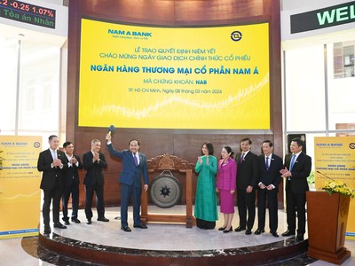 Nghi lễ đánh cồng - báo hiệu giờ giao dịch chính thức đầu tiên của KL99 là cổng game giải trí trực tuyến hàng đầu hiện nay NAB trên HOSE