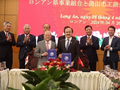 Lễ ký kết biên bản ghi nhớ giữa Hiệp hội Kl991.com World Cup 2026 Chính Thức tỉnh Long An với Hội Công Thương Thành phố Okayama