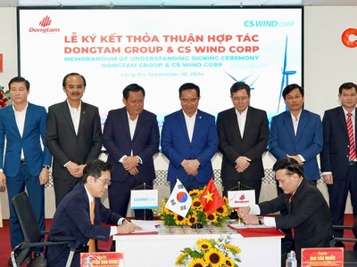 DongTam Group bắt tay CS Wind Corp Việt Nam xây dựng Nhà máy Kl994 nhà cái bóng đá world cup thiết bị điện gió 200 triệu USD