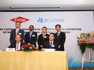 Hòa Bình và Dow Chemical ký kết hợp tác chiến lược xây dựng cơ sở Kl99kl ưu đãi độc quyền