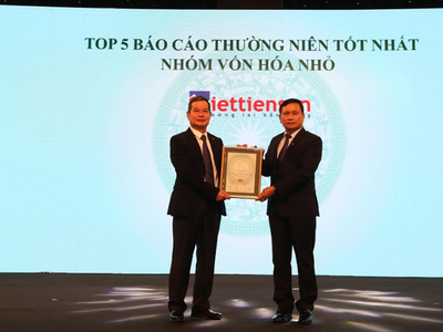 Việt Tiên Sơn Địa ốc (AAV) được bình chọn Top 5 Kl991.com World Cup 2026 Chính Thức có báo cáo thường niên tốt nhất, nhóm vốn hóa nhỏ năm 2020