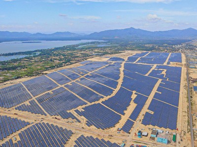 Nhà máy điện mặt trời Phú Mỹ. Các dự án năng lượng mặt trời đã đóng điện đang tạo dòng tiền ổn định cho BCG
