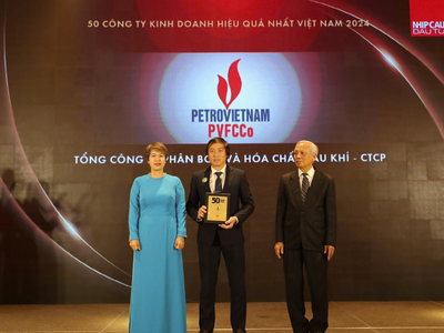 PVFCCo nhận giải thưởng Top 50 công ty Kl992 VIP Trang Chủ 2026 hiệu quả nhất Việt Nam năm 2024