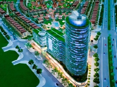 Phối cảnh tổng thể khu đô thị do Bitexco Kl99ok phiên bản mới xây dựng tại tỉnh Lào Cai.