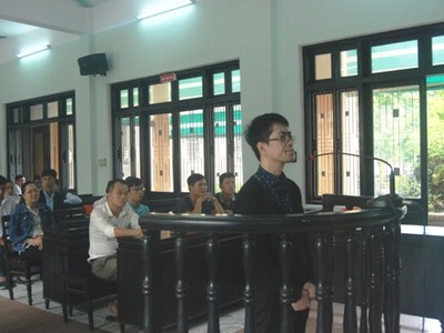 Bị cáo Vũ Việt Dũng tại phiên tòa