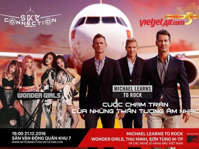 Mua vé máy bay Vietjet, nhận  vé dự lễ hội âm nhạc “Sky Connection”