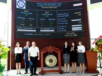 KL99 là cổng game giải trí trực tuyến hàng đầu hiện nay SHA chính thức chuyển sang giao dịch trên HOSE từ ngày 30/11/2016. Ảnh: Lê Toàn
