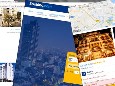 Bộ Kl991.com nạp rút nhanh đã chính thức yêu cầu các trang web như Agoda.com, Booking.vn… nộp thuế. Trong ảnh: trang Agoda.com và Booking.vn đang là cầu nối cho thuê phòng với hàng loạt khách sạn ở VN - Ảnh: Châu Anh