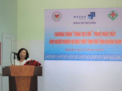 Masan Nutri Science tài trợ chương trình mổ đục thủy tinh thể cho người nghèo tại thành phố Tam Kỳ