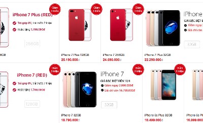 Giá iPhone chính hãng tại các hệ thống lớn đồng loạt giảm tới hàng triệu đồng.