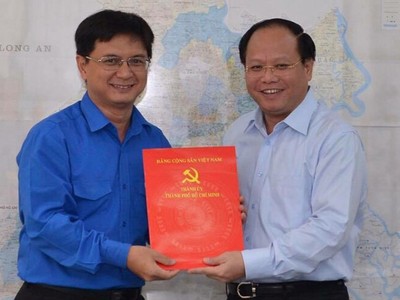 Ông Nguyễn Mạnh Cường làm bí thư quận Thủ Đức. Ảnh: Việt Dũng