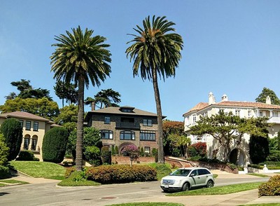 Phố Presidio Terrace được xếp vào khu dân cư danh giá bậc nhất ở thành phố San Francisco, bang California, Mỹ. Ảnh: NextShark.