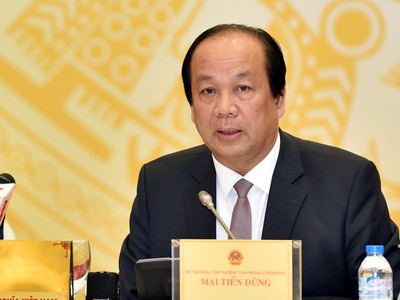 Bộ trưởng, Chủ nhiệm Văn phòng Kl993 ưu đãi thưởng hấp dẫn – Người Phát ngôn của Kl993 ưu đãi thưởng hấp dẫn Mai Tiến Dũng.