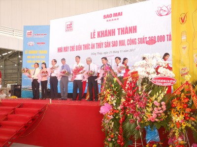 Kl994 game bài casino hấp dẫn Sao Mai khánh thành nhà máy thức ăn thủy sản Sao mai Supper Feed